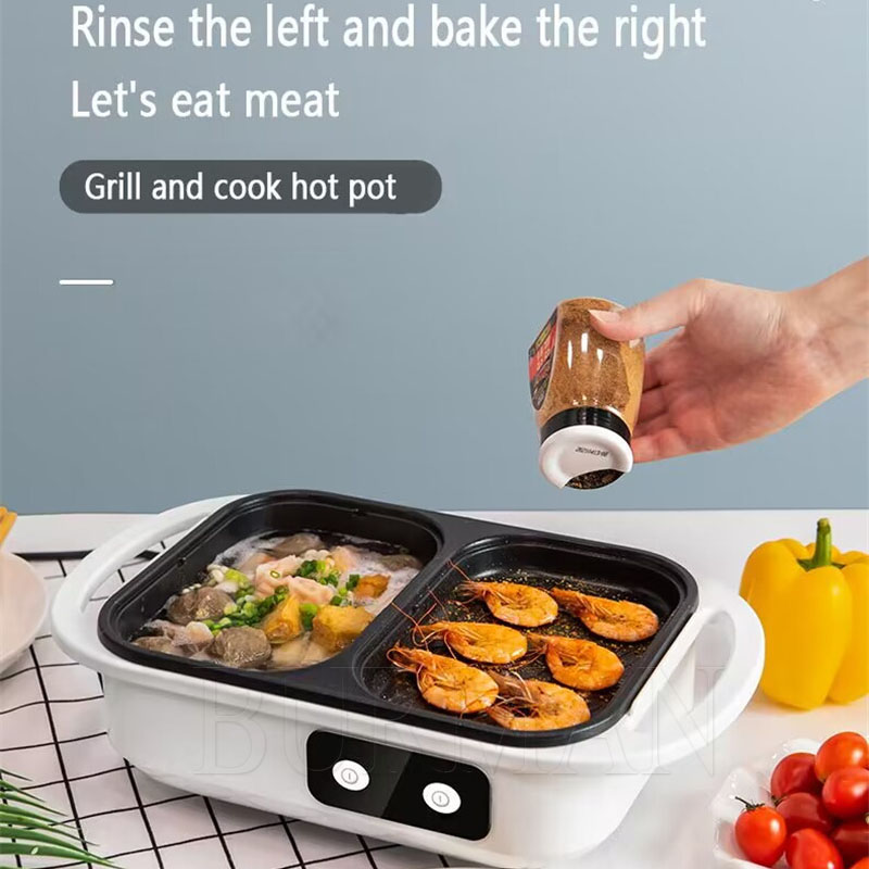 Kitchen Baking Tray Organiser - Multifunctional Electric Hot Pot Cooker Boilling
