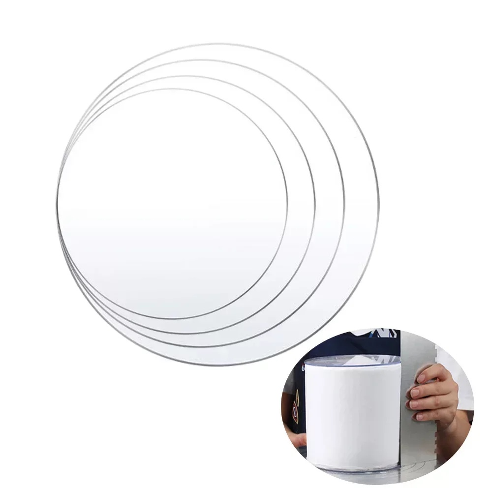 Cake Board Round - 3pcs/4pcs Acrylic Cake Discs Set 4/6/8/10inch