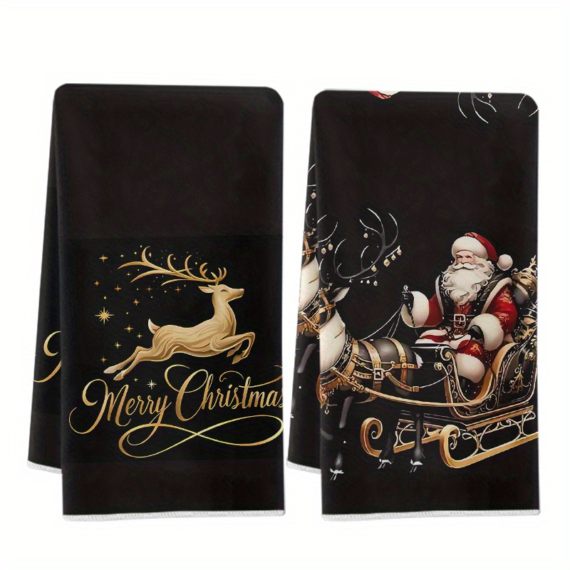 Baking Kitchen Set - Pack of 2, black Golden Deer