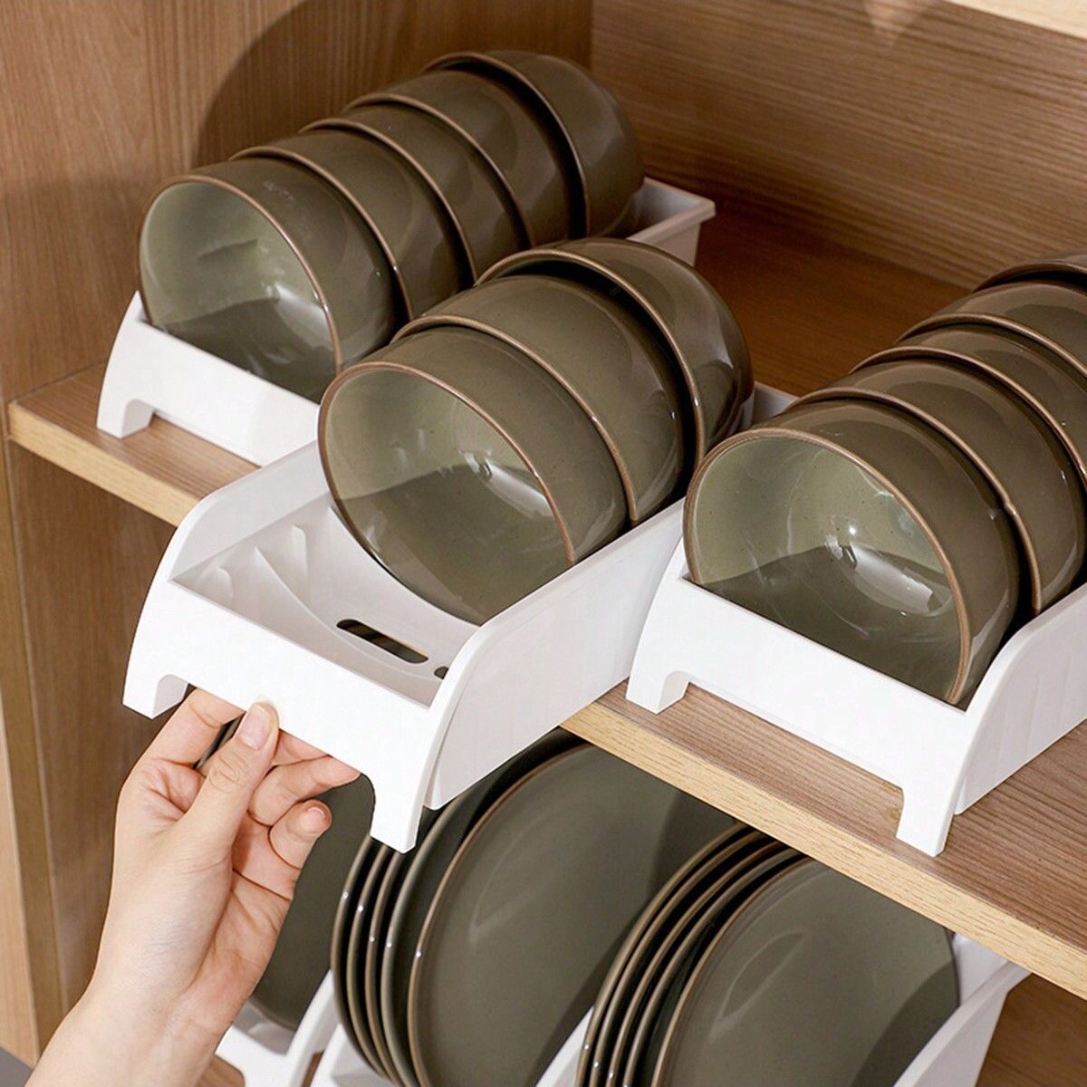 Kitchen Baking Tray Storage - 1pc-Water Leakage Folding Drain Bowl Tray