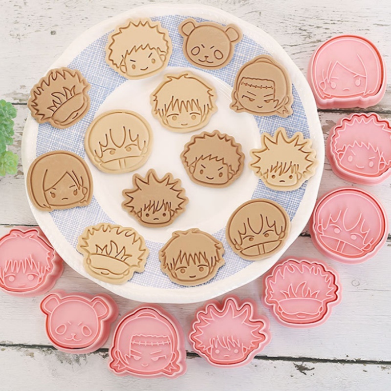 8pcs Jujutsu Kaisen Cake Cooki - Baking Kitchen Kids ulasan dan harga