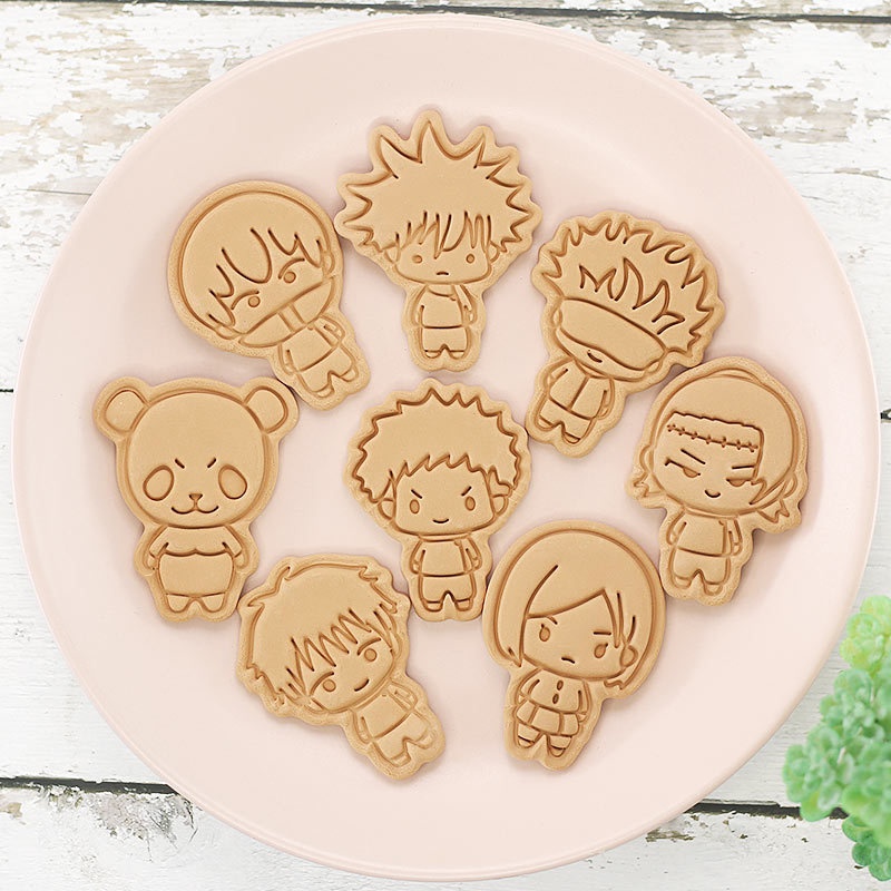 8pcs Jujutsu Kaisen Cake Cooki - Baking Kitchen Kids ulasan dan harga