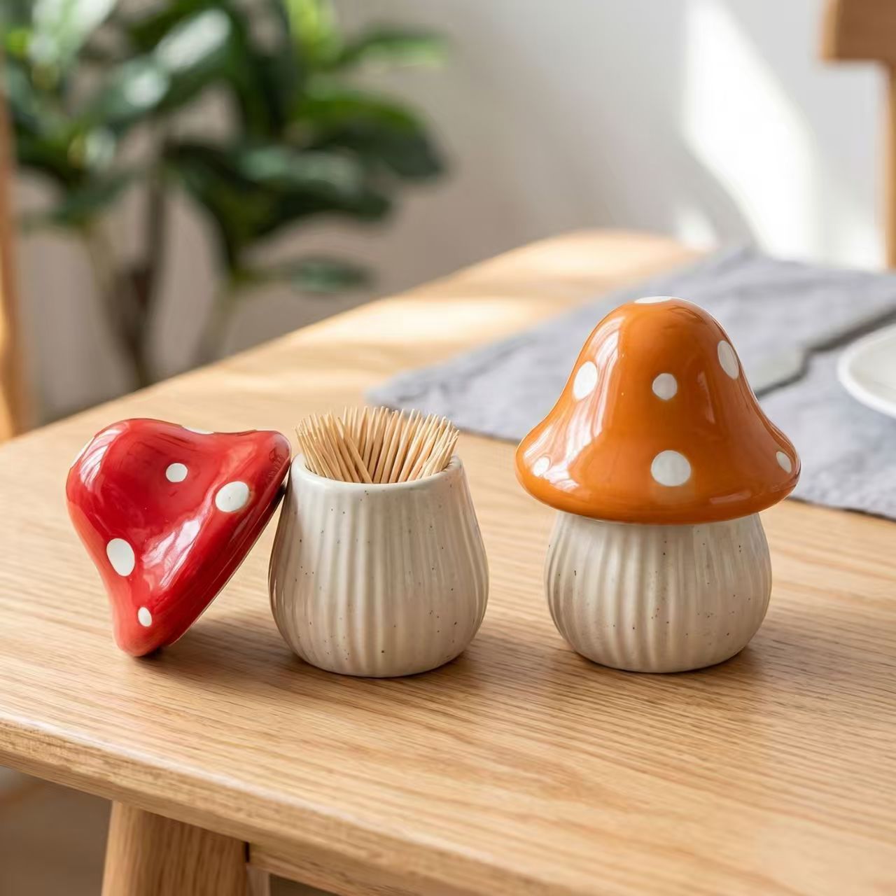 Cartoon Mushroom Ceramic Stora - Kitchen Zo ulasan dan harga