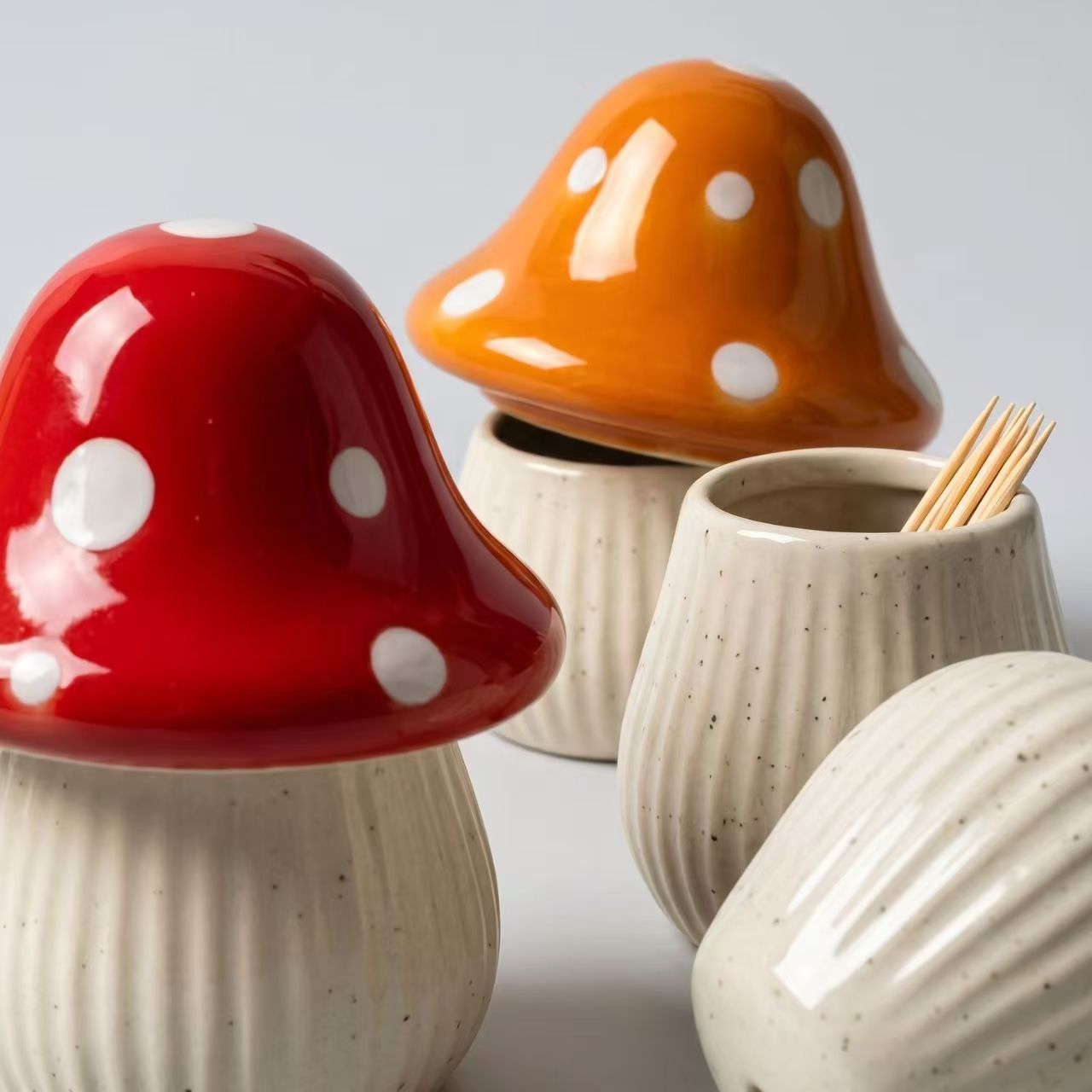 Cartoon Mushroom Ceramic Stora - Kitchen Zo ulasan dan harga