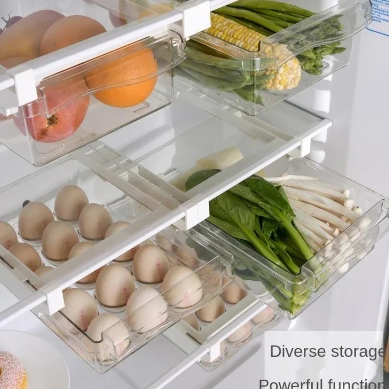 Hanging Pull Out Fridge Drawer - Kitchen Baking Tray Storage ulasan dan harga