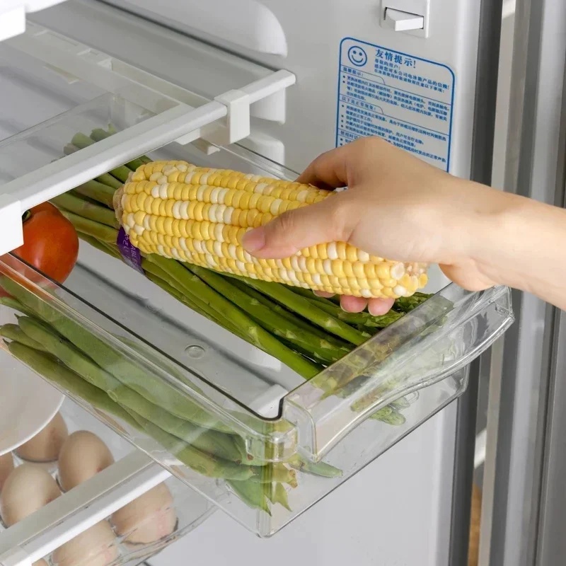 Hanging Pull Out Fridge Drawer - Kitchen Baking Tray Storage ulasan dan harga
