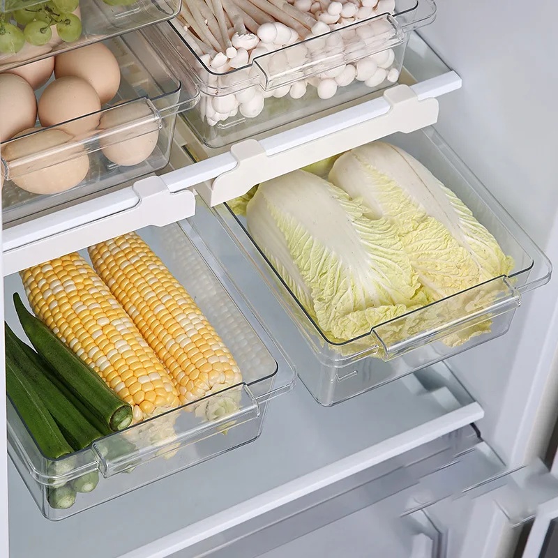 Hanging Pull Out Fridge Drawer - Kitchen Baking Tray Storage ulasan dan harga