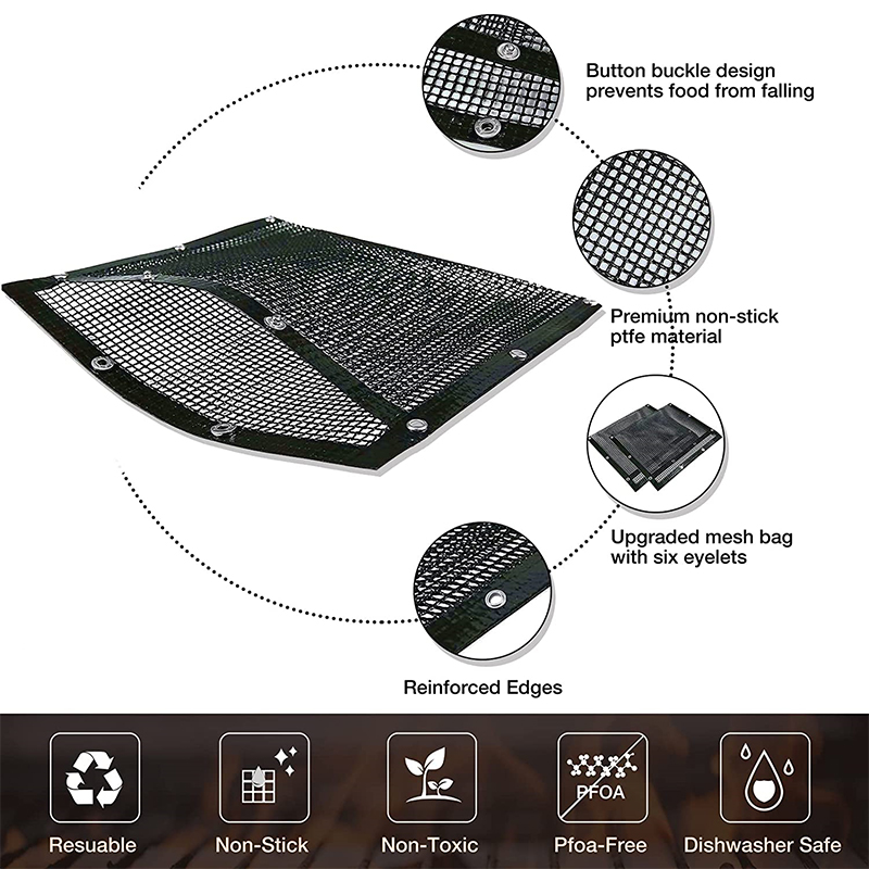LMETJMA PTFE Mesh Grill Bags R - Super Kitchen Baking Mat ulasan dan harga