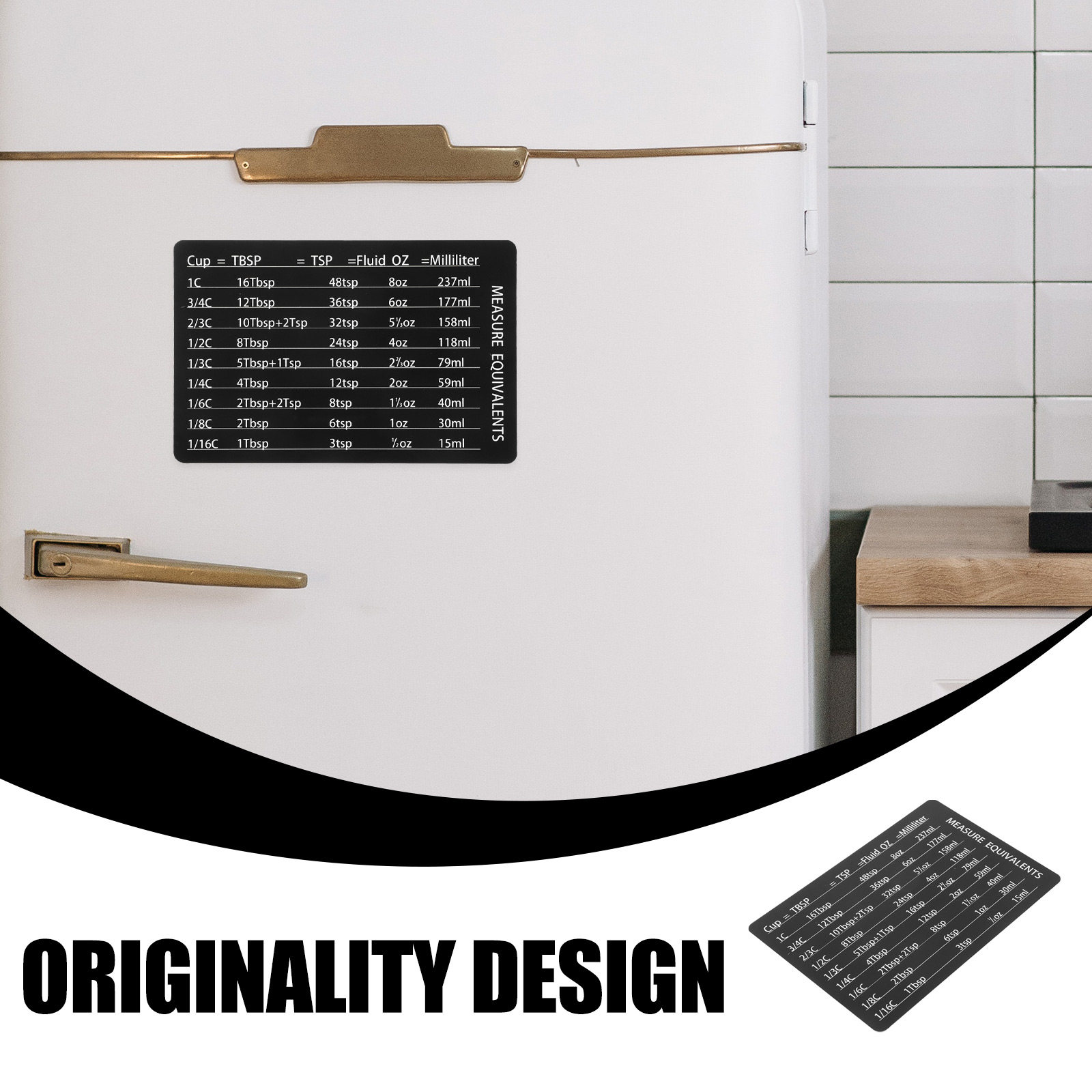 Reusable Magnetic Conversion C - Kitchen Baking Conversion Chart ulasan dan harga