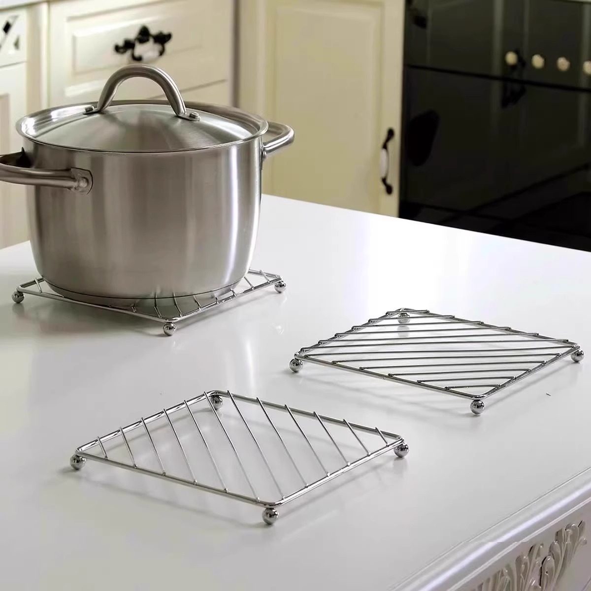 Metal Heat Insulation Trivet S - Kitchen Baking Pan Organizer ulasan dan harga
