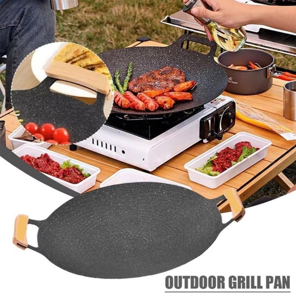 30/32/34/36/38cm Korean BBQ Gr - Kitchen Baking Tray Organiser ulasan dan harga