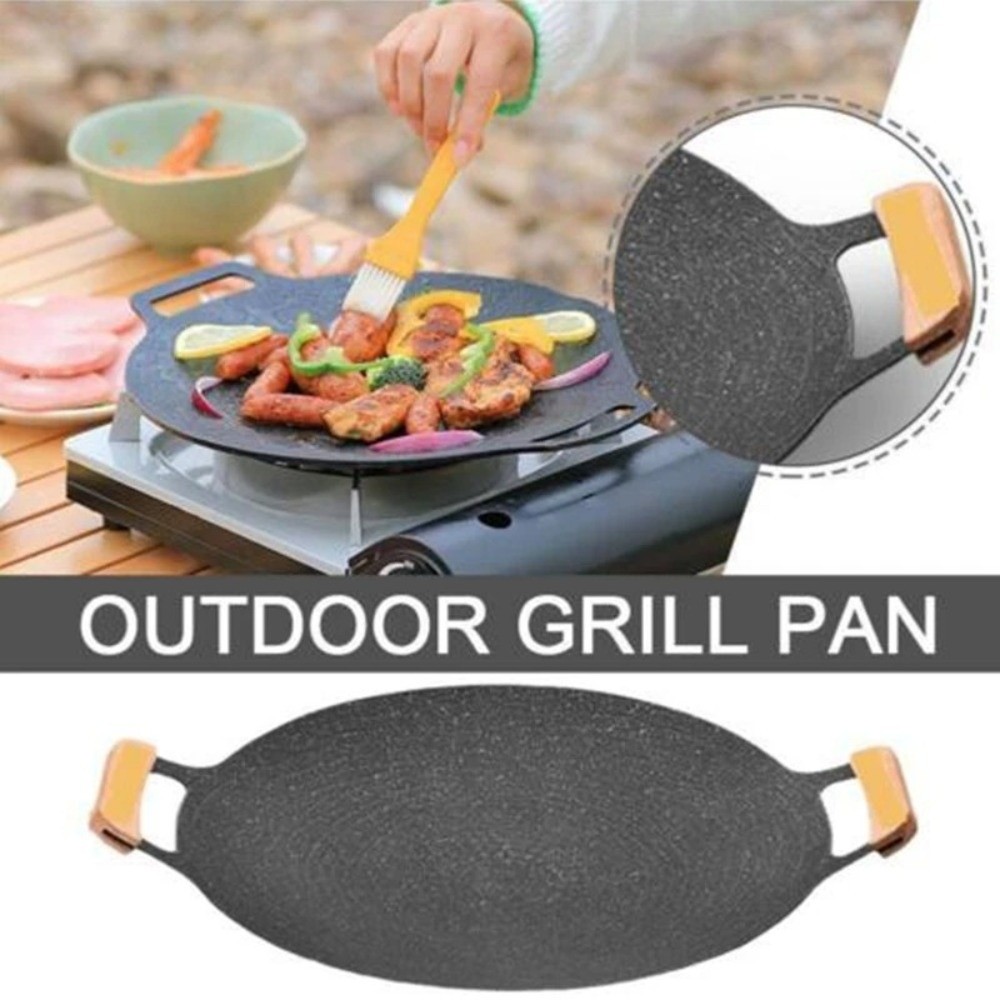 30/32/34/36/38cm Korean BBQ Gr - Kitchen Baking Tray Organiser ulasan dan harga