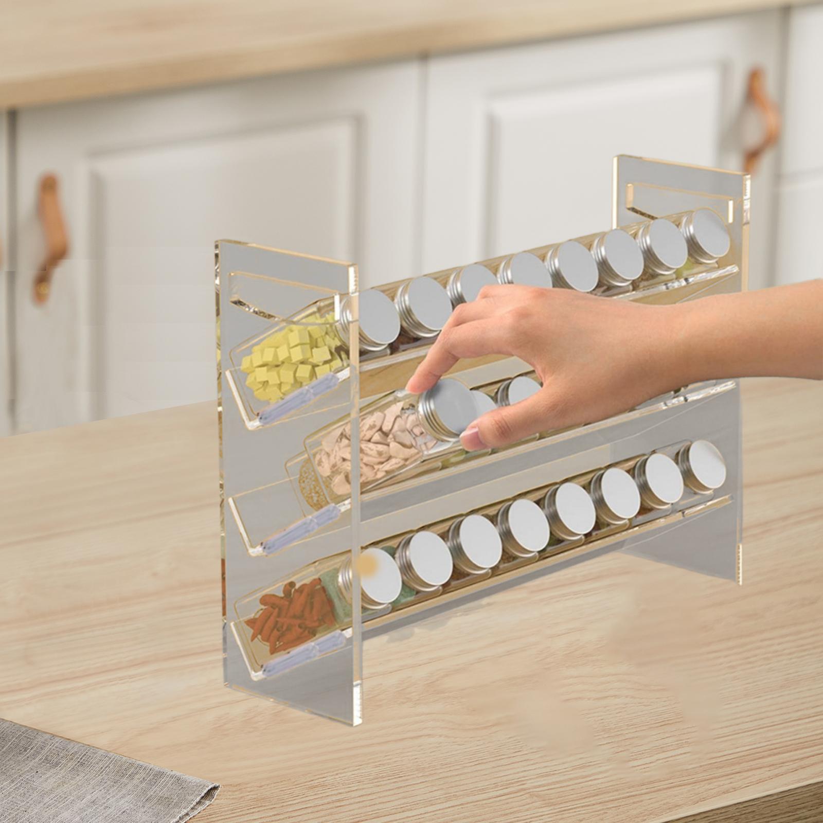 Acrylic Spice Rack Perfume Org - Kitchen Baking Cupboard ulasan dan harga