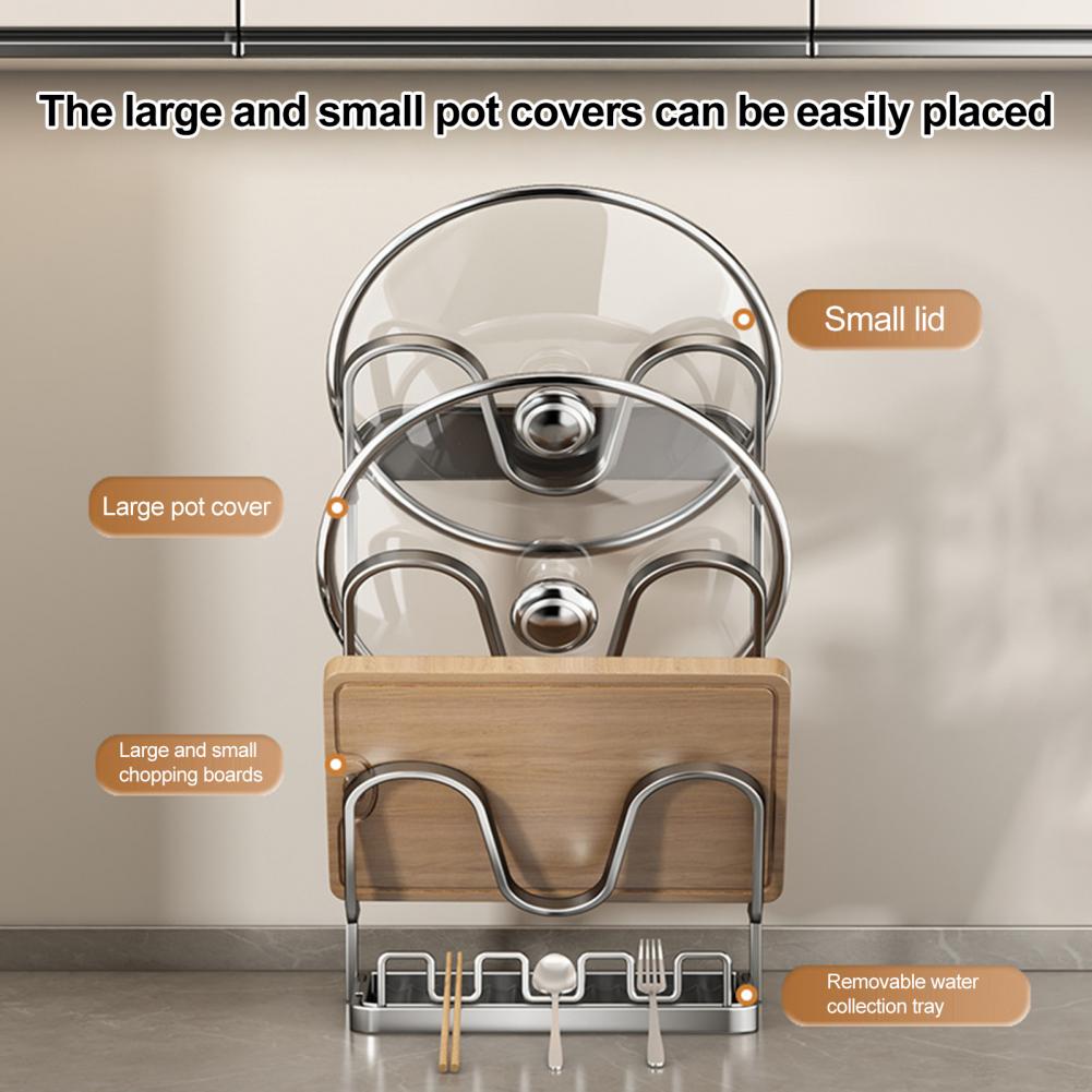 Kitchen Lid Storage Rack Pot L - Kitchen Baking Pan Organizer ulasan dan harga