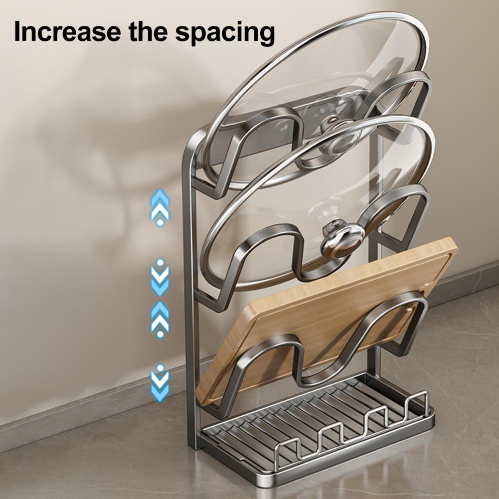Kitchen Lid Storage Rack Pot L - Kitchen Baking Pan Organizer ulasan dan harga