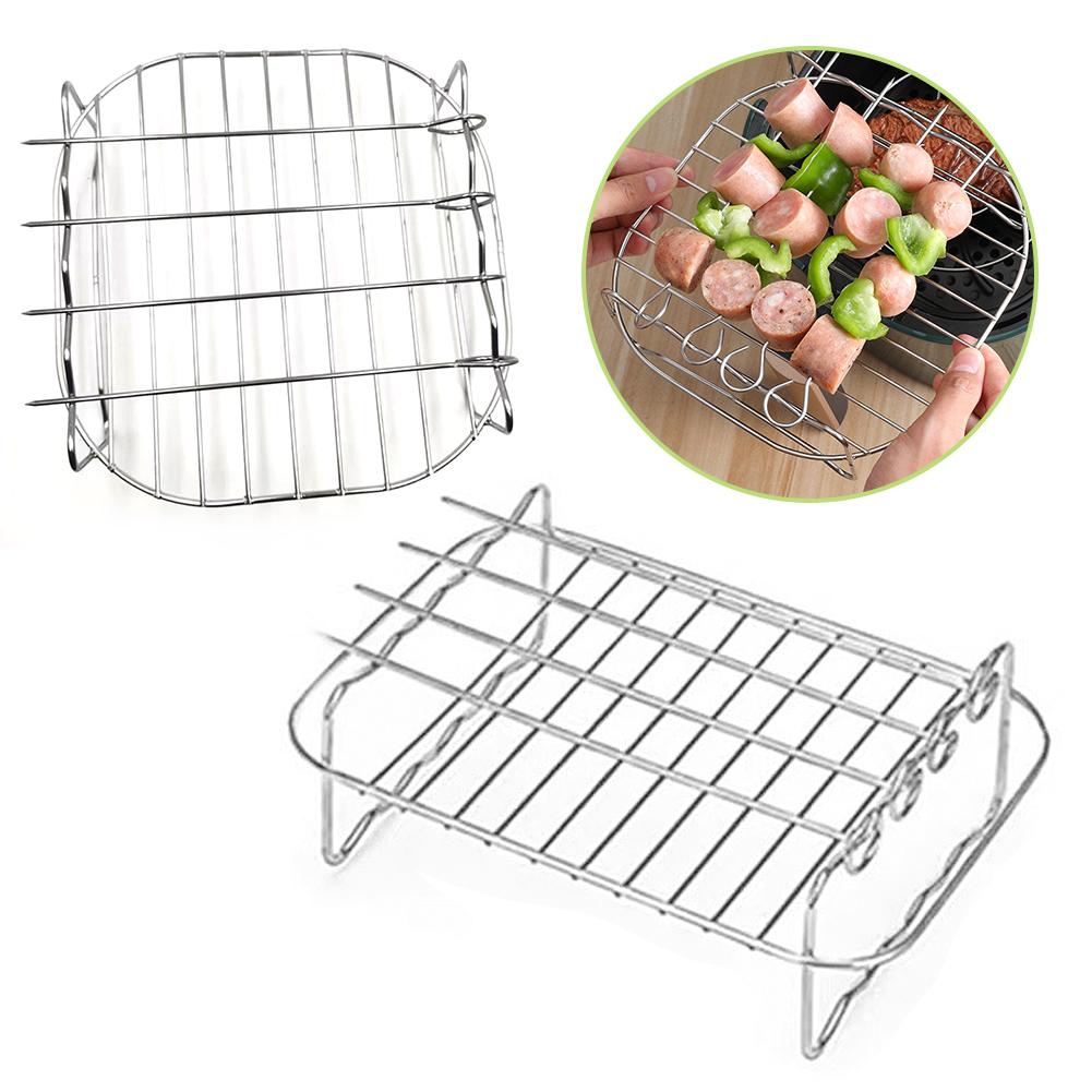 Stainless Steel Air Fryer Bask - Kitchen Baking Pan Organizer ulasan dan harga