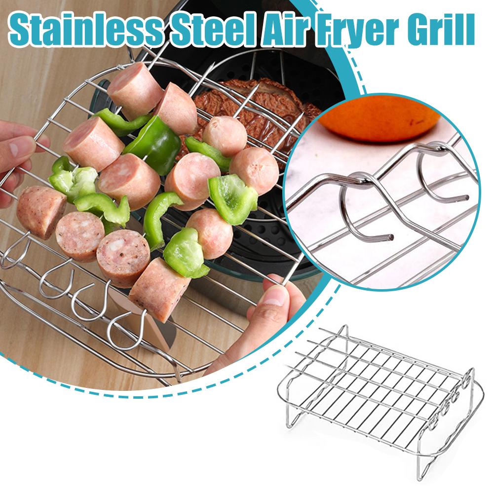 Stainless Steel Air Fryer Bask - Kitchen Baking Pan Organizer ulasan dan harga