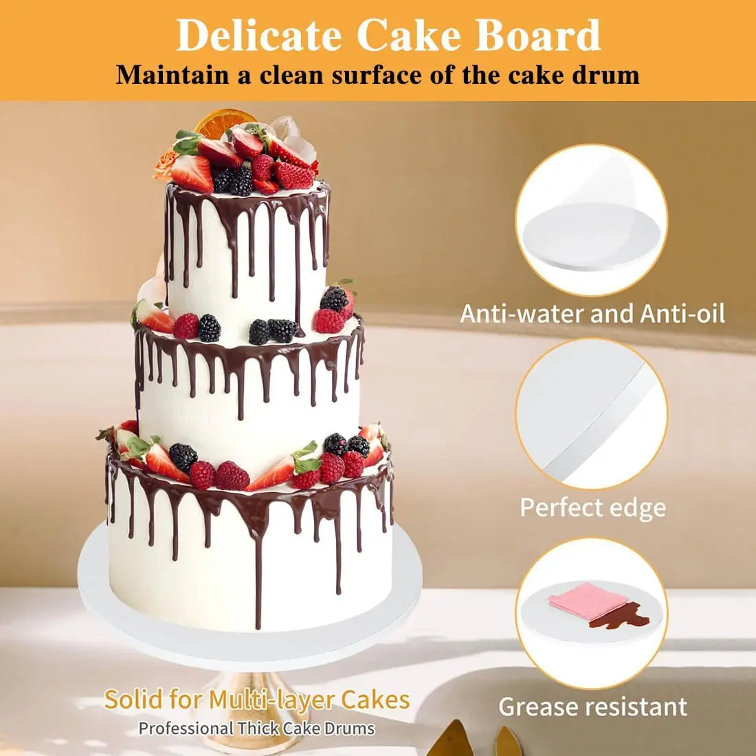 10PCS 6/8/10/12 Inch Round Cak - Cake Board Round ulasan dan harga