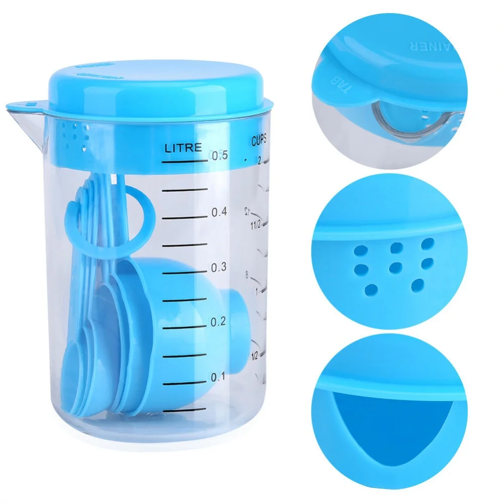 7 Pieces / Set Plastic Measuri - Kitchen Baking Ware ulasan dan harga