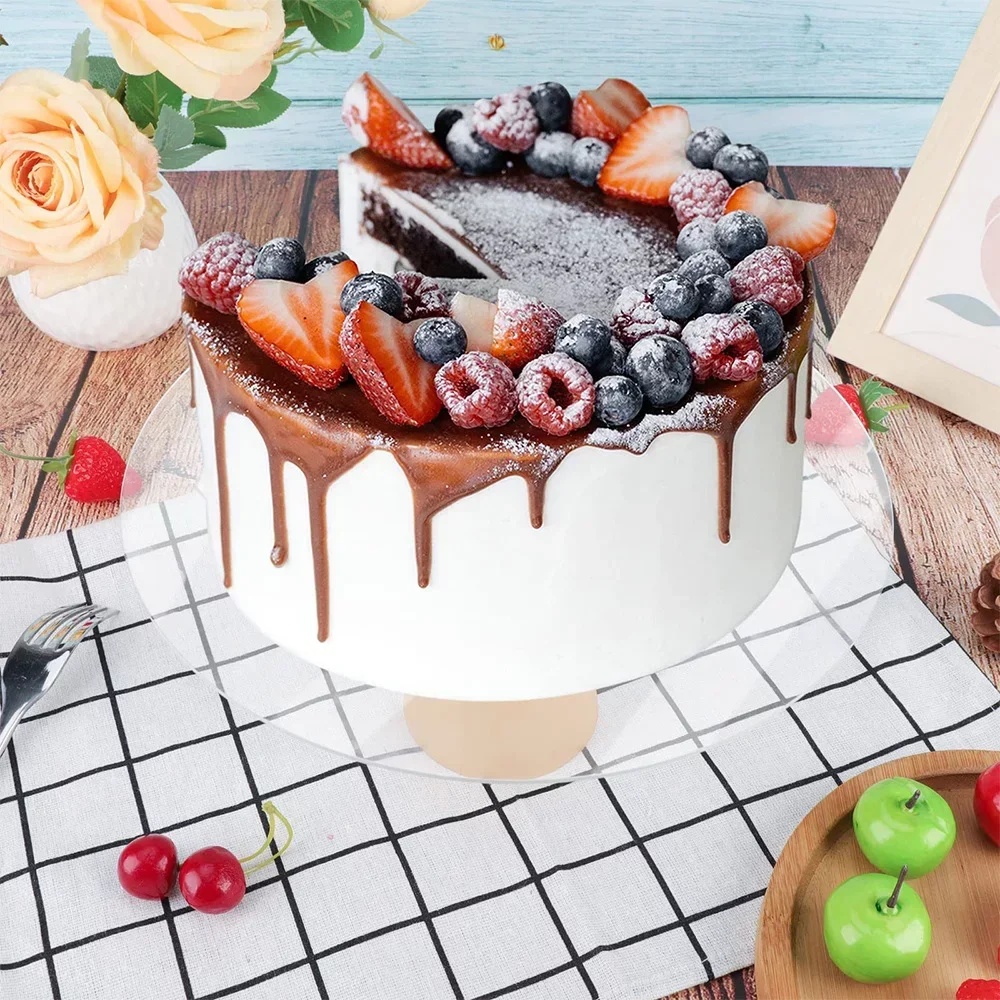 3pcs/4pcs Acrylic Cake Discs S - Cake Board Round ulasan dan harga