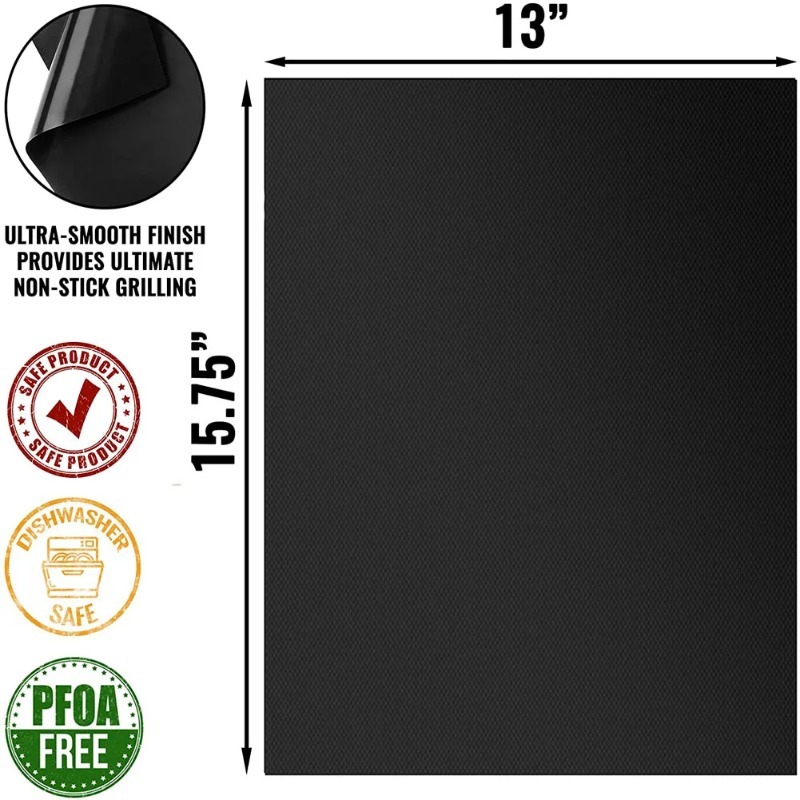 BBQ Grill Mat Non-stick Mat He - Super Kitchen Baking Mat ulasan dan harga