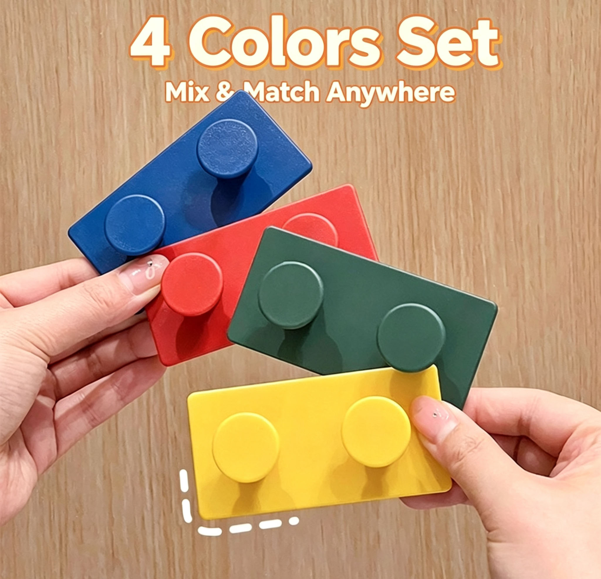4Pcs Cute Block Hooks, No Dril - Kitchen Zo ulasan dan harga