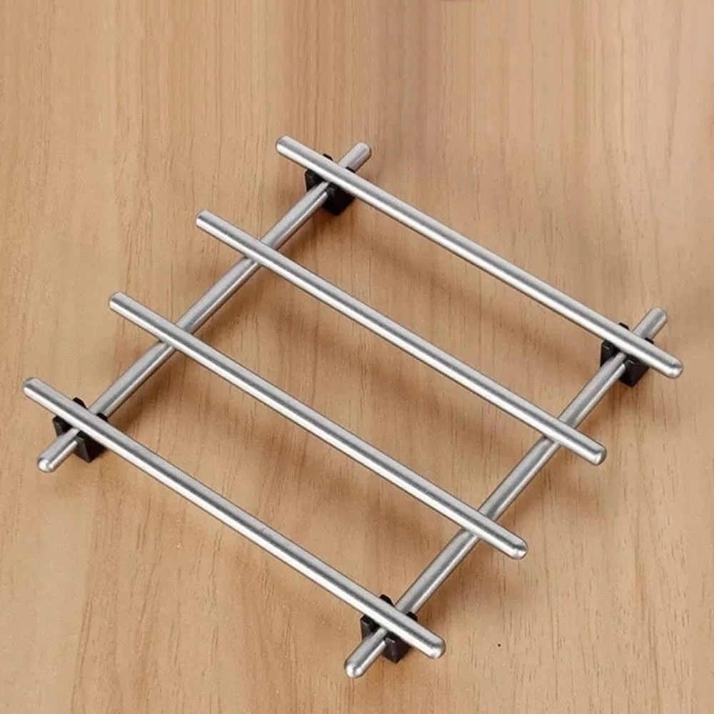 Non-Slip Feet Stainless Steel  - Kitchen Baking Pan Organizer ulasan dan harga