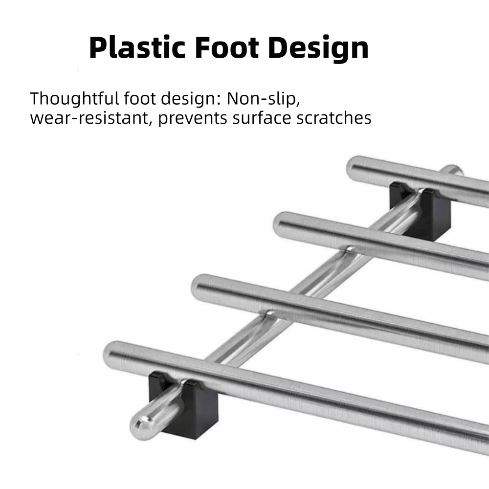 Non-Slip Feet Stainless Steel  - Kitchen Baking Pan Organizer ulasan dan harga