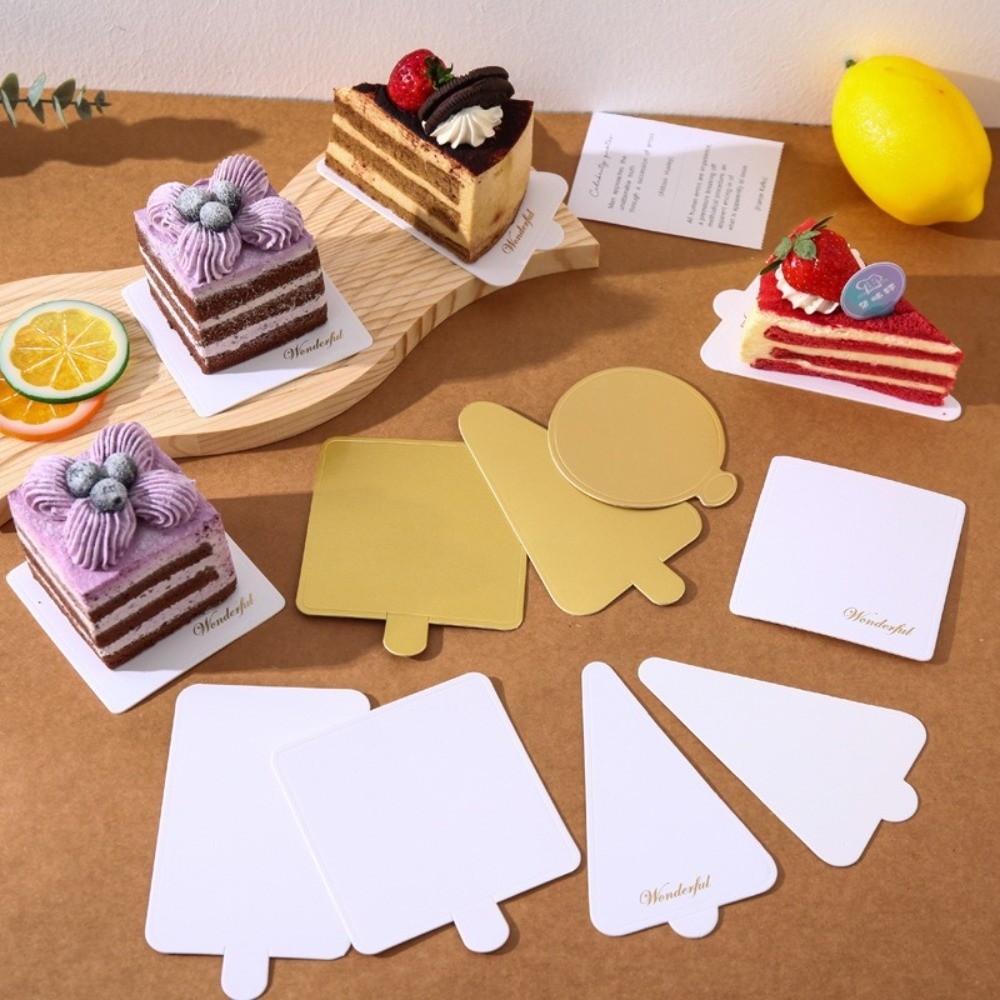 50/100pcs Disposable Dessert B - Cake Board Round ulasan dan harga