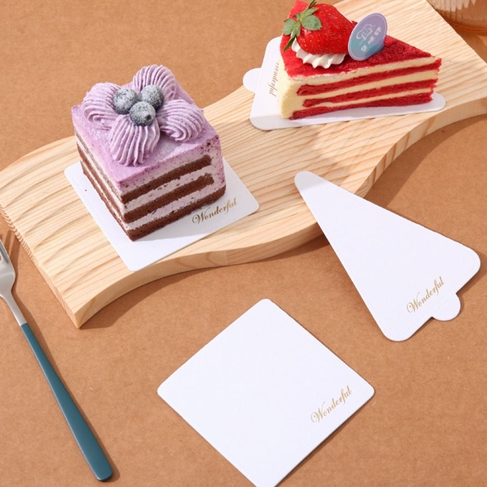 50/100pcs Disposable Dessert B - Cake Board Round ulasan dan harga