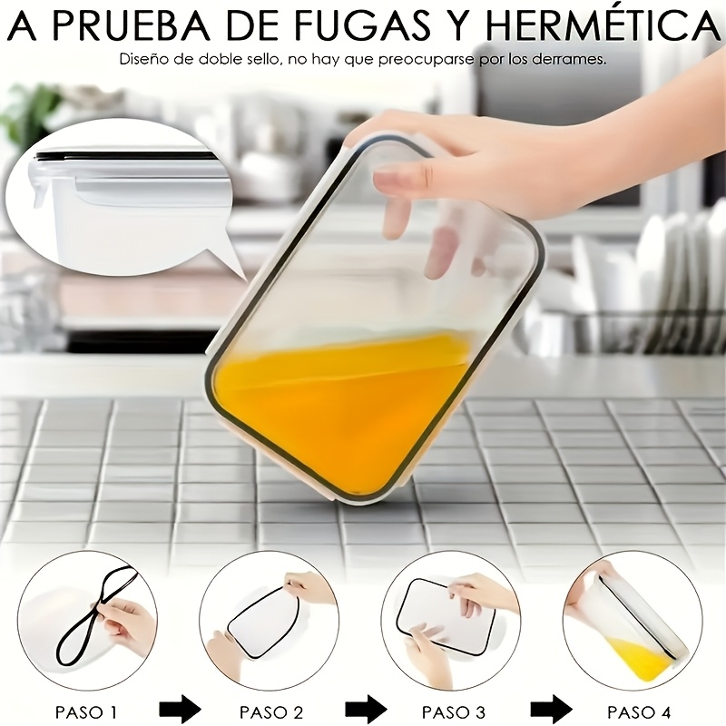 8Pcs Set Includes 4 Containers - Kitchen Baking Tray Storage ulasan dan harga