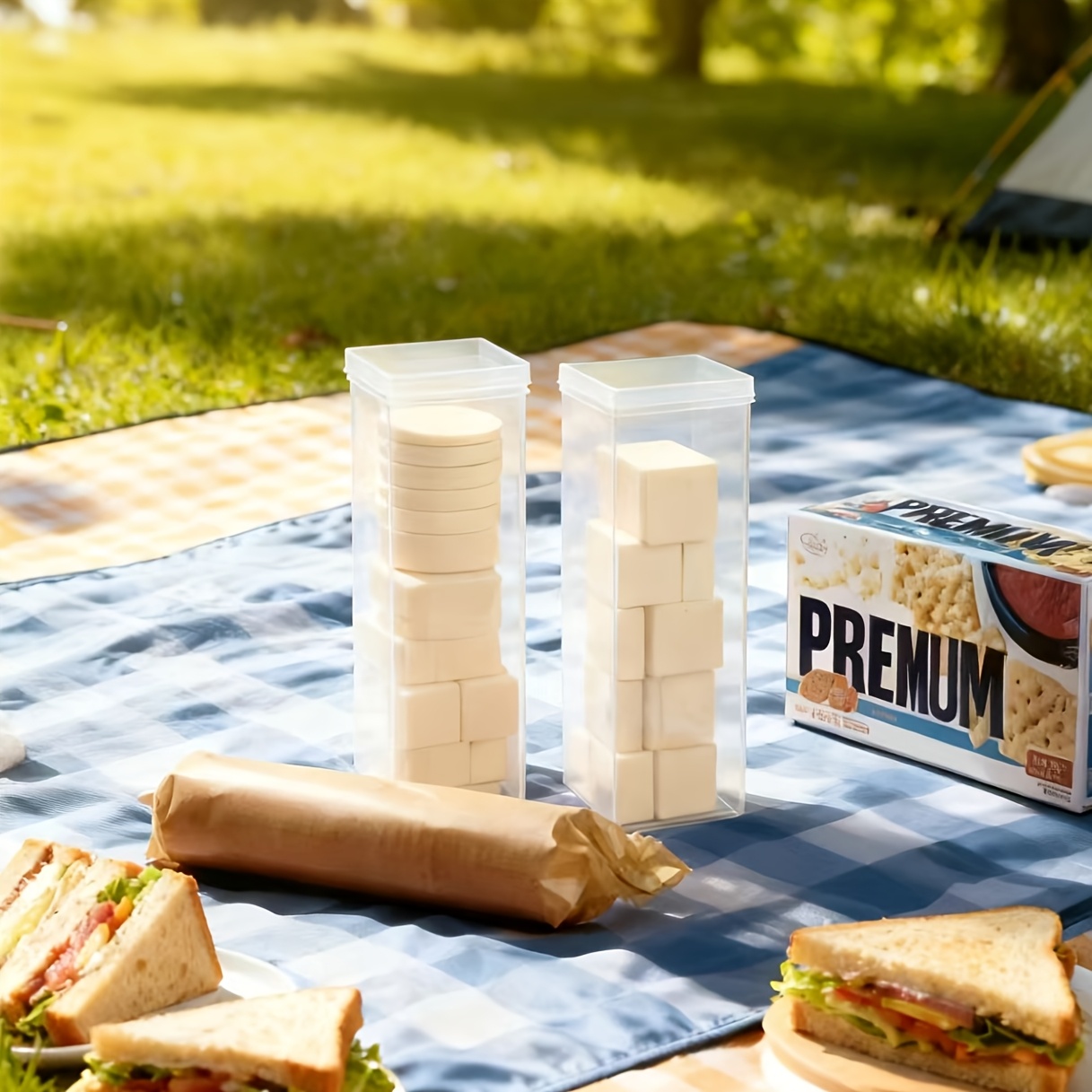 Clear Rectangular Sealed Food  - Kitchen Baking Tray Storage ulasan dan harga