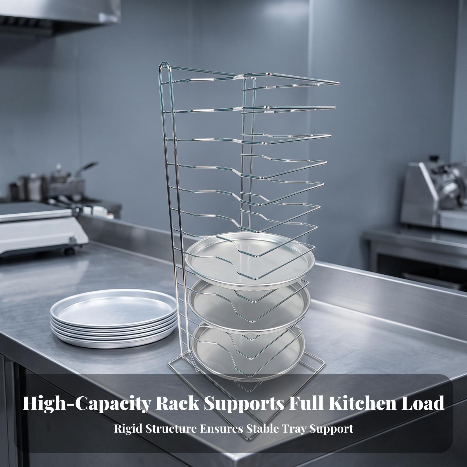Vertical Pizza Cooling Rack fo - Kitchen Baking Pan Organizer ulasan dan harga
