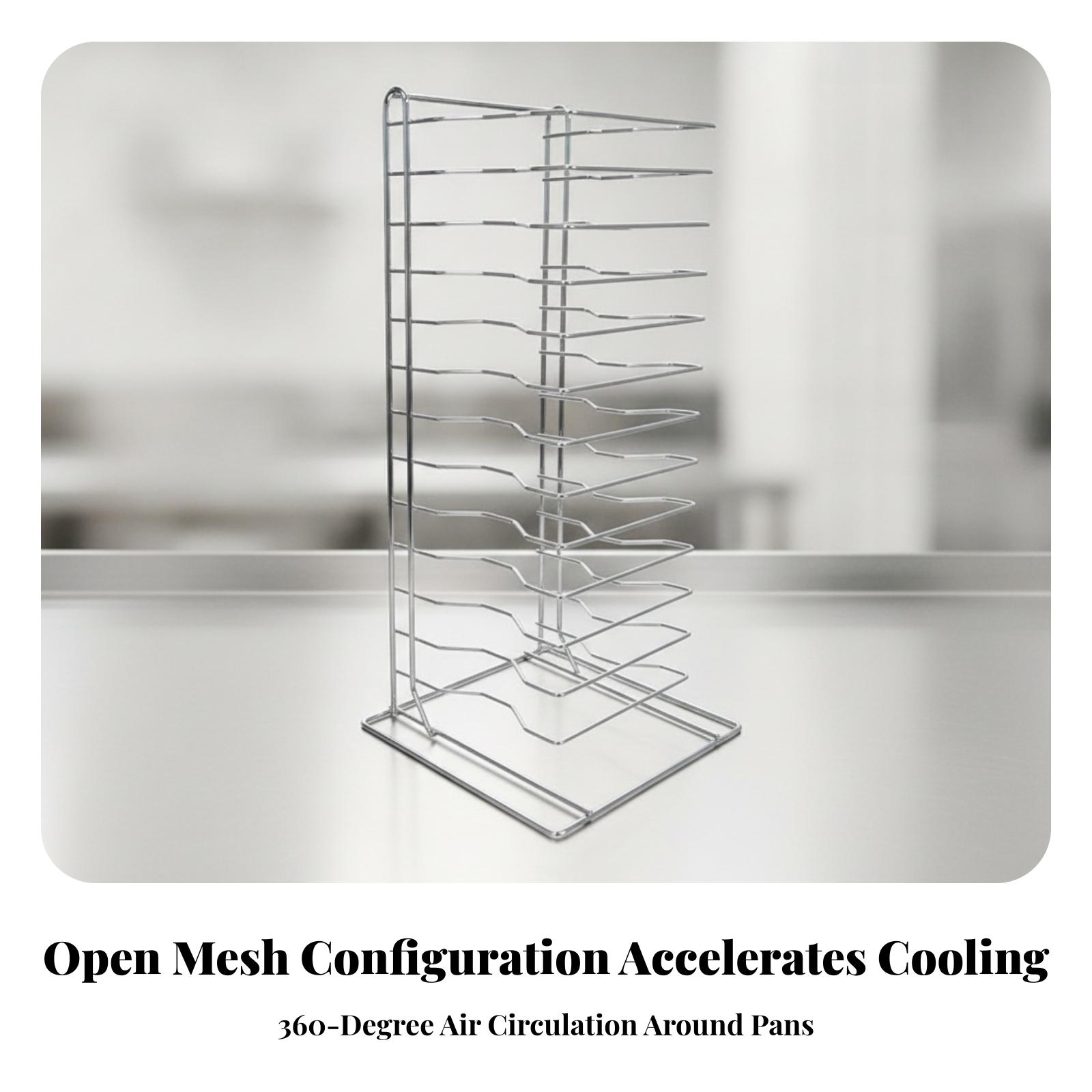 Vertical Pizza Cooling Rack fo - Kitchen Baking Pan Organizer ulasan dan harga