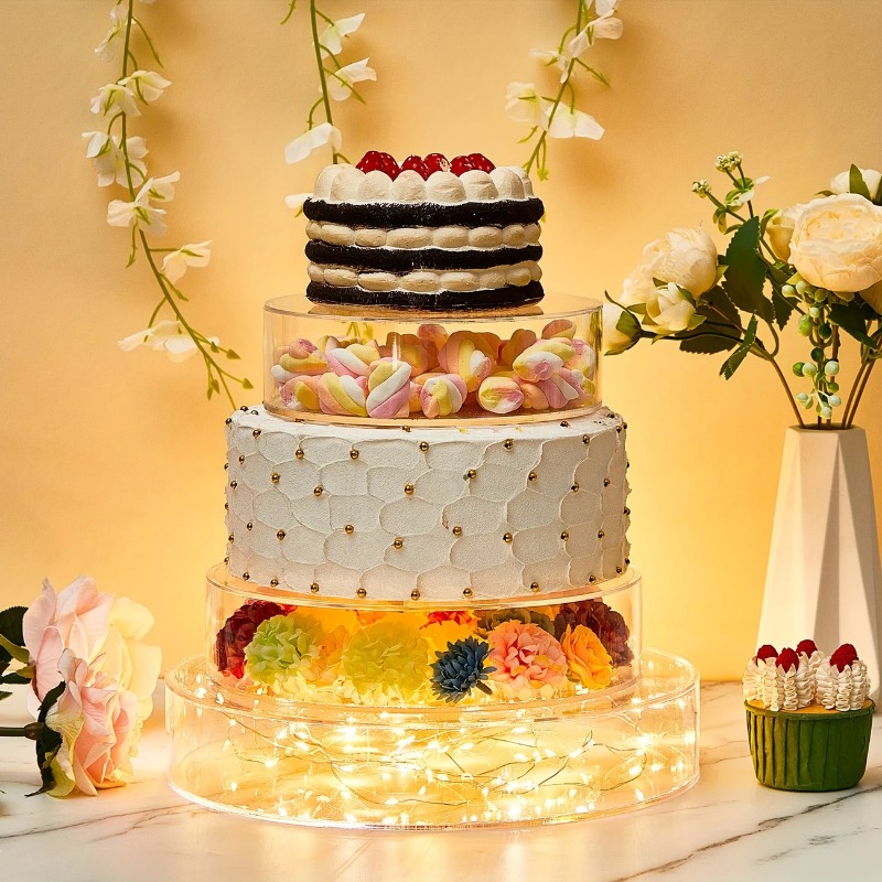 Acrylic Cake Display Round  St - Cake Board Round ulasan dan harga