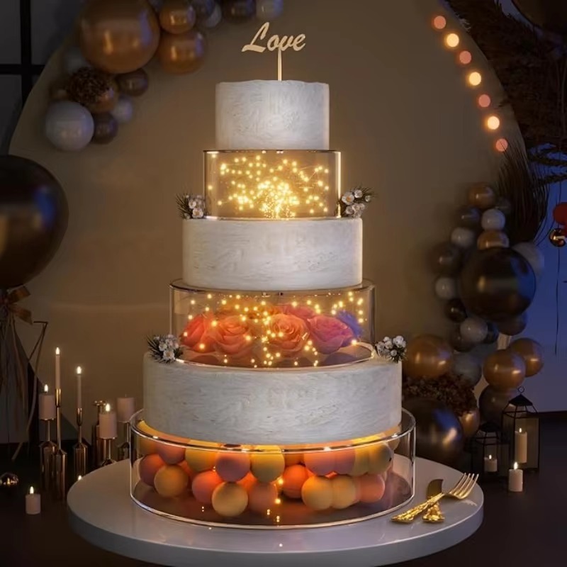 Acrylic Cake Display Round  St - Cake Board Round ulasan dan harga