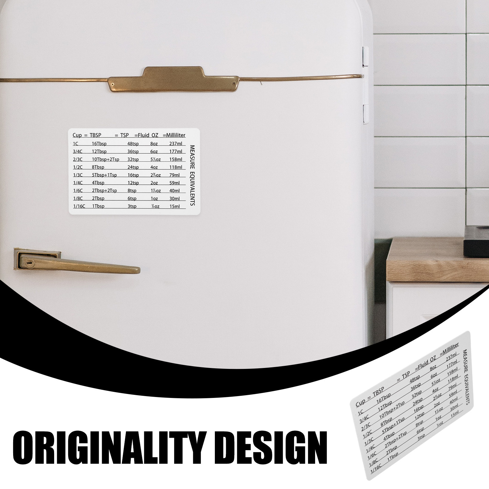 Professional Magnetic Measurem - Kitchen Baking Conversion Chart ulasan dan harga