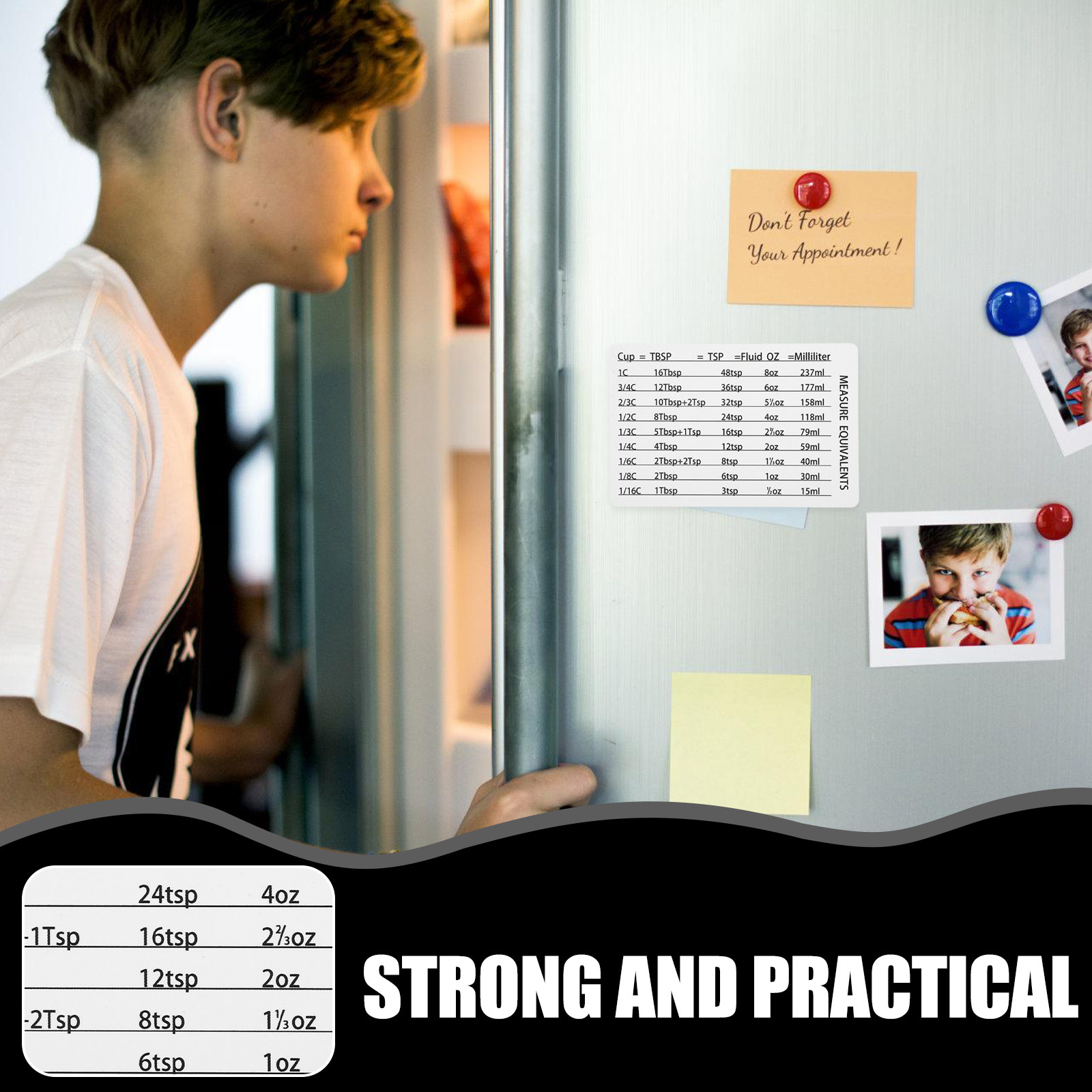 Professional Magnetic Measurem - Kitchen Baking Conversion Chart ulasan dan harga