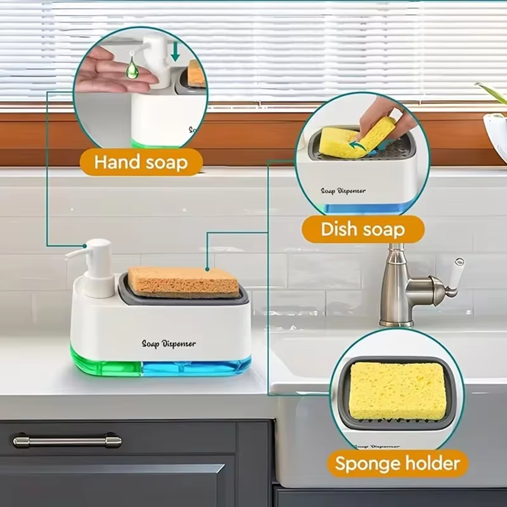 3-in-1 Hand And Dish Soap Disp - Kitchen Zo ulasan dan harga