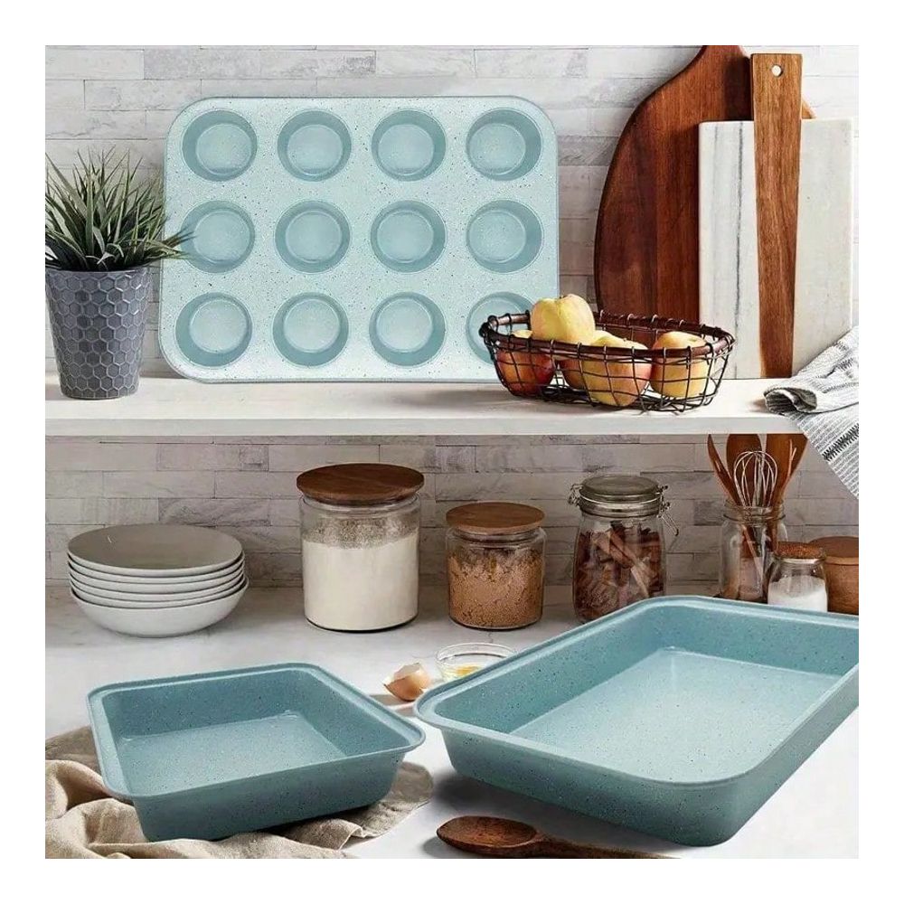 10 Piece Bakeware Set, NonStic - Baking Kitchen Set ulasan dan harga