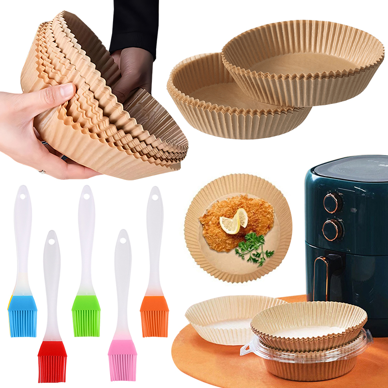 50/100PCS Air Fryer Paper Plat - Baking Kitchen Set ulasan dan harga