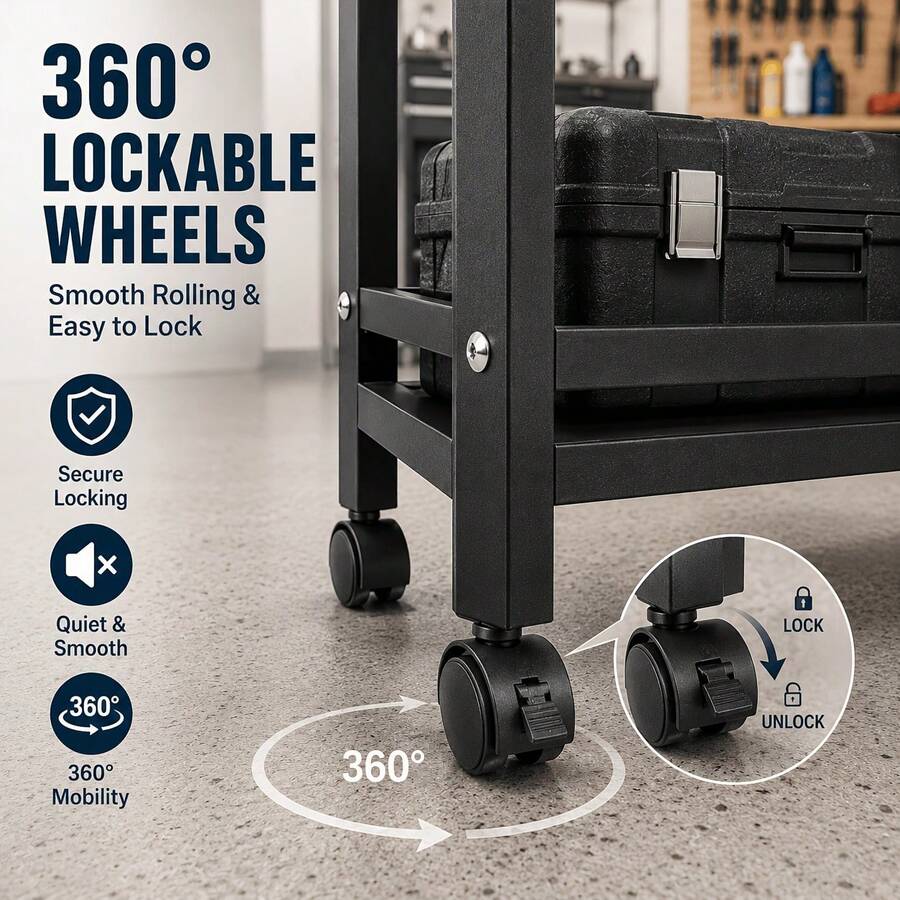 1pc Mobile Storage Rack, Adjus - Kitchen Zo ulasan dan harga