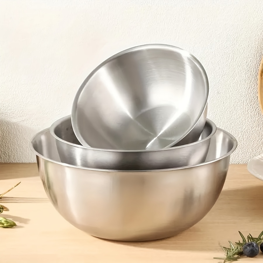 3pcs Stainless Steel Salad Bow - Baking Kitchen Set ulasan dan harga