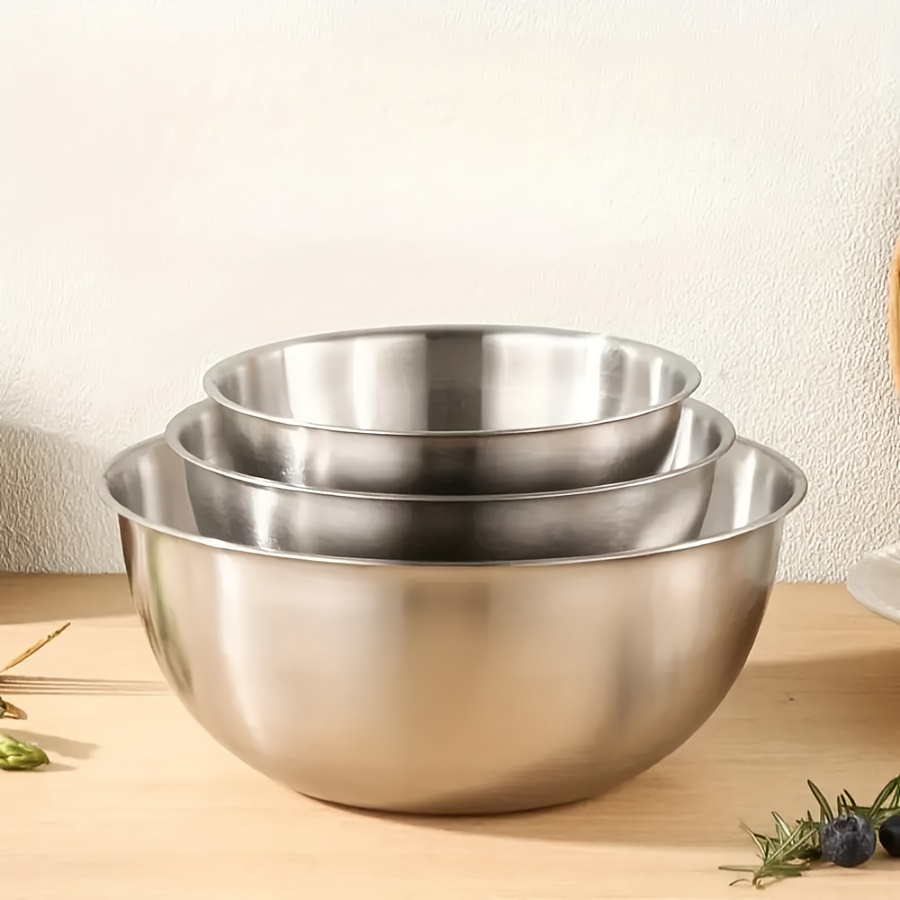 3pcs Stainless Steel Salad Bow - Baking Kitchen Set ulasan dan harga