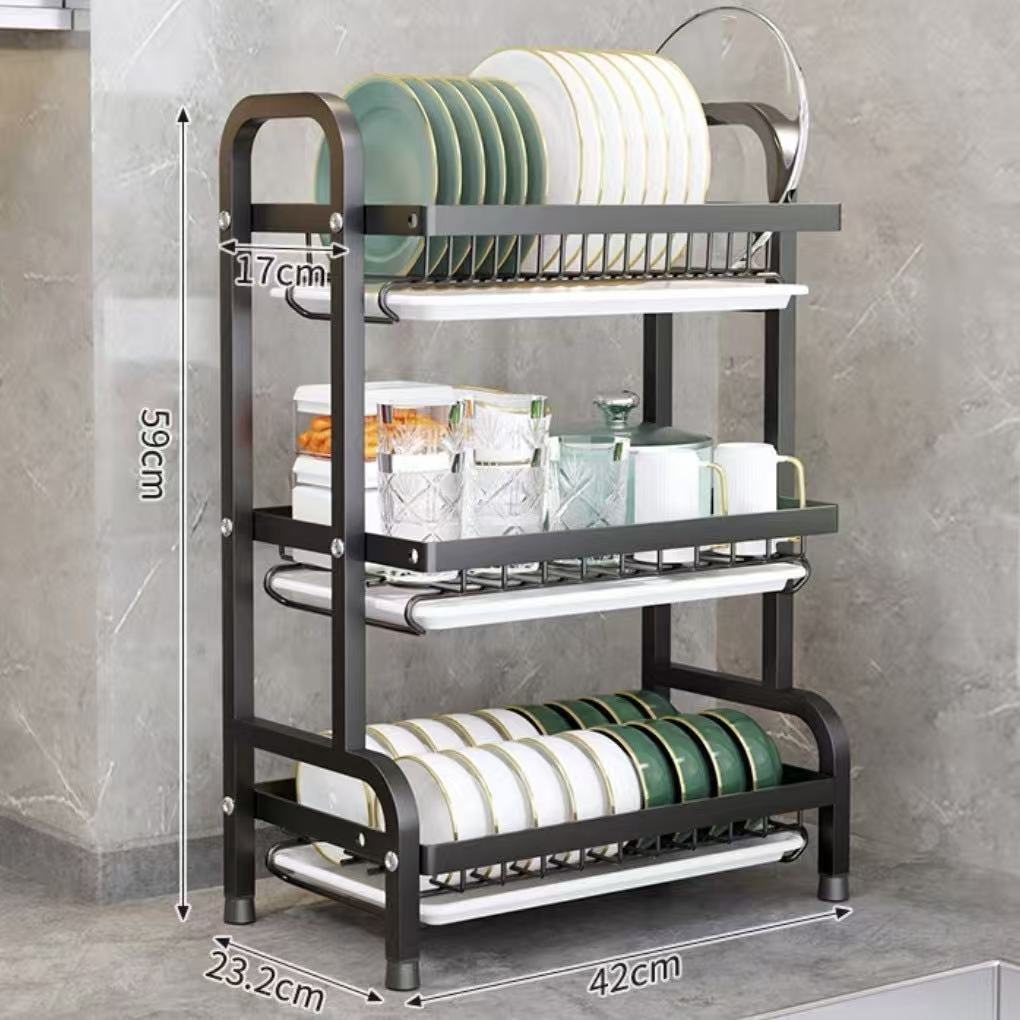 Multi-Tier Kitchen Storage Rac - Kitchen With Baking Area ulasan dan harga