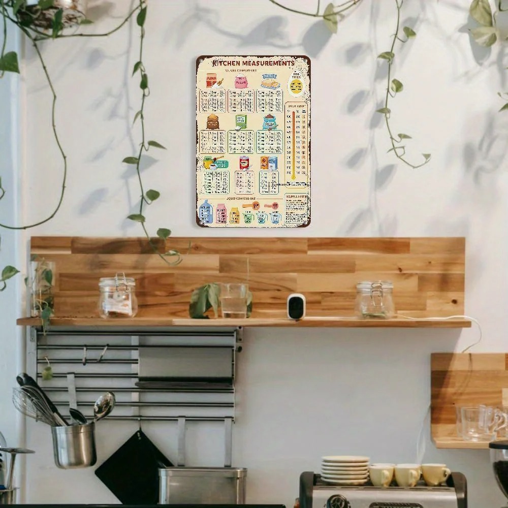 Vintage Kitchen Conversion Cha - Kitchen Baking Conversion Chart ulasan dan harga