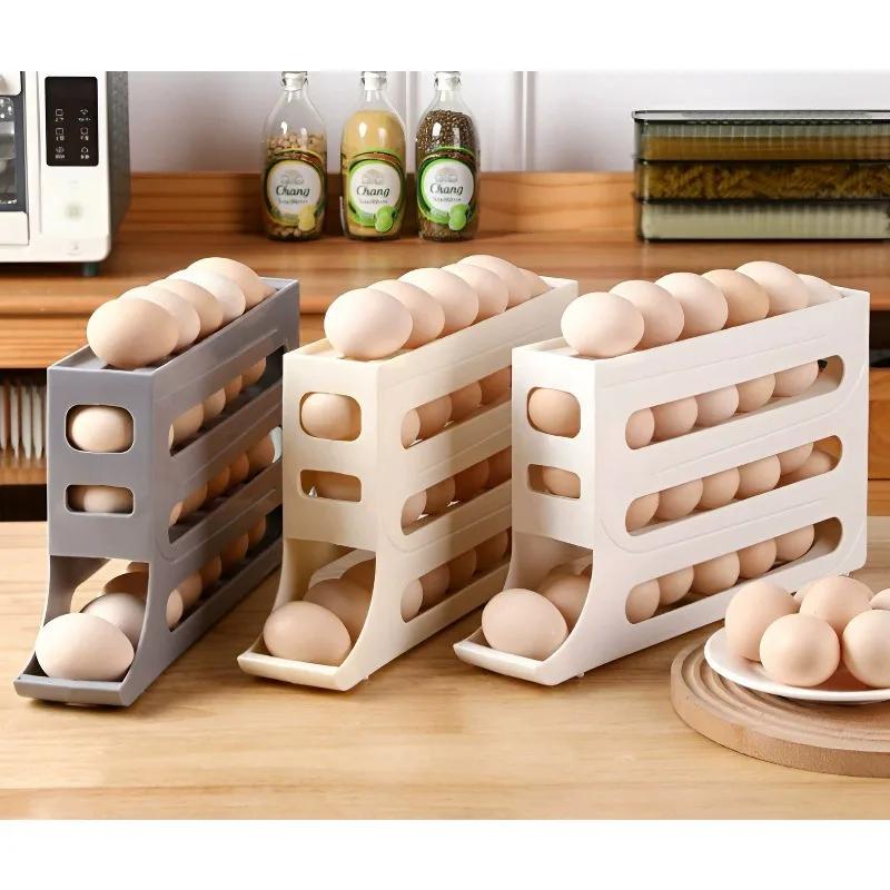Refrigerator Eggs Storage Box  - Kitchen Baking Tray Storage ulasan dan harga