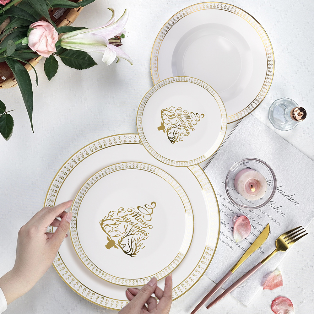 Luxury Merry Christmas Gold Ri - Cake Board Round ulasan dan harga